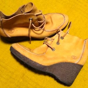 Timberland vintage wedge boots